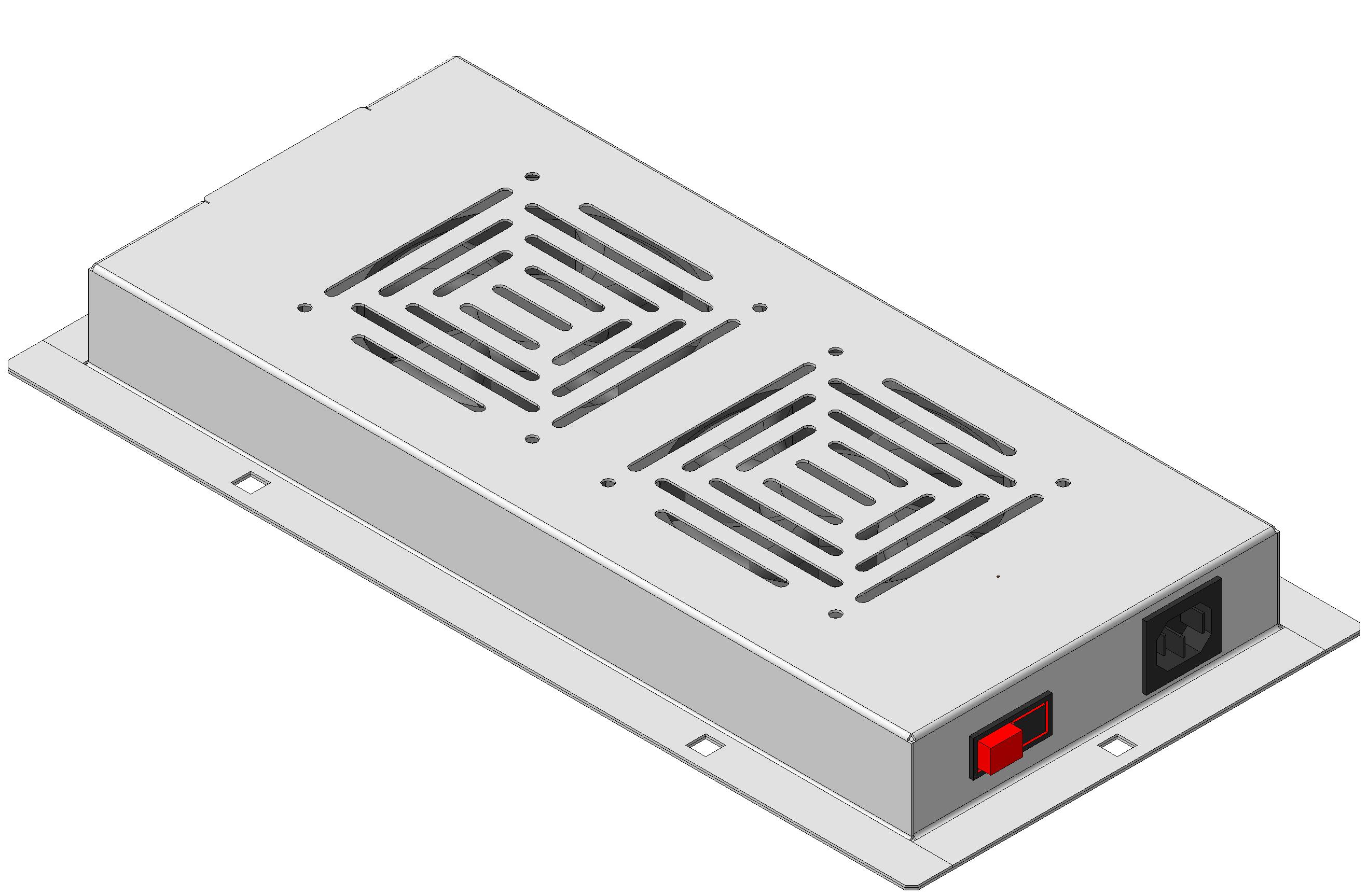 Блок вентиляторов для шкафов tfc глубиной 600мм 2 вентилятора